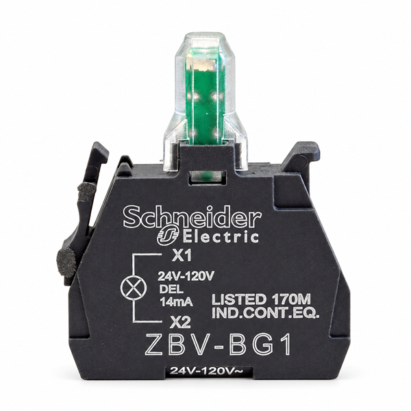 Schneider Electric ZBVBG1 24-120V AC/DC White LED Light Module