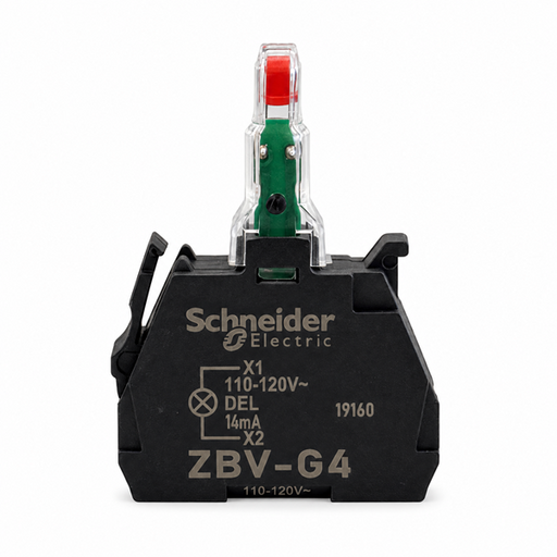 Schneider Electric ZBVG4 110-120V AC Red LED Light Module