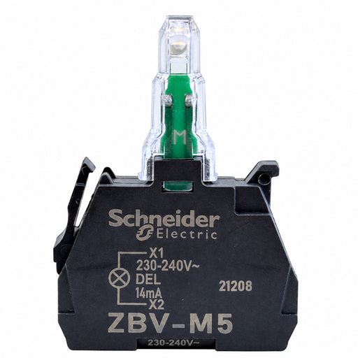Schneider Electric ZBVM5 230-240V AC Orange LED Light Module