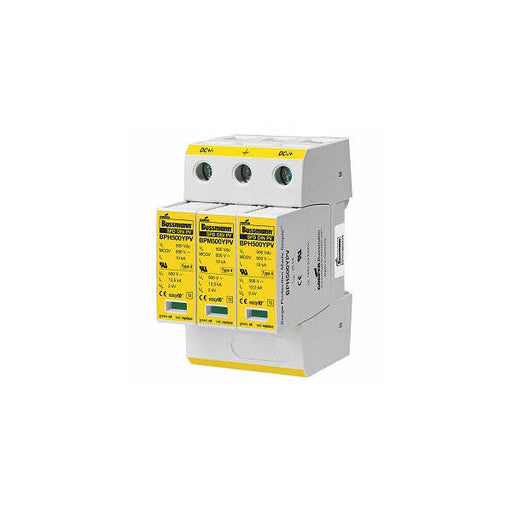 Bussmann BSPH3600YPVR three-pole 600V DC surge protection device