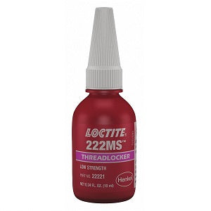 Loctite 222MS Threadlocker  10ml Bottle Purple  Low Strength  Mfr #: 22231 / 135333