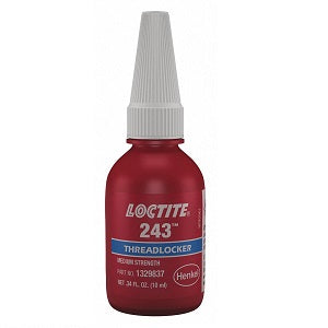 Loctite 243 Threadlocker  10ml Bottle Blue  Medium Strength  Mfr #: 43899 / 1329837 